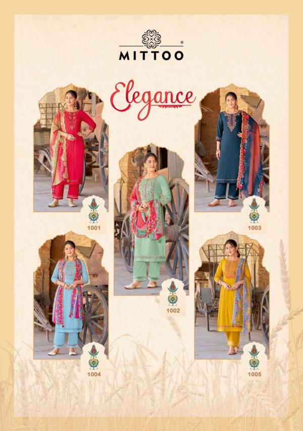 Mittoo Elegance Rayon Kurti Pant With Dupatta Collection